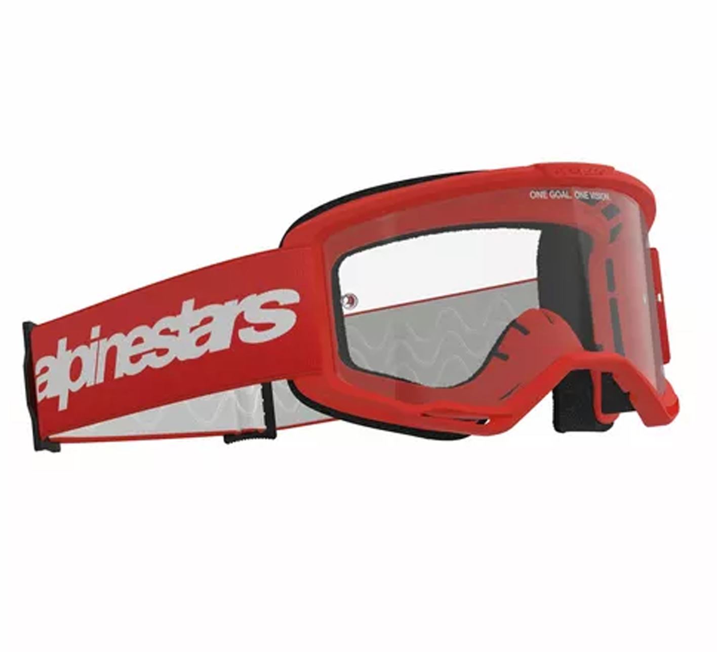 Alpinestars 2026 Goggles Vision 3 Wordmark Red Clear